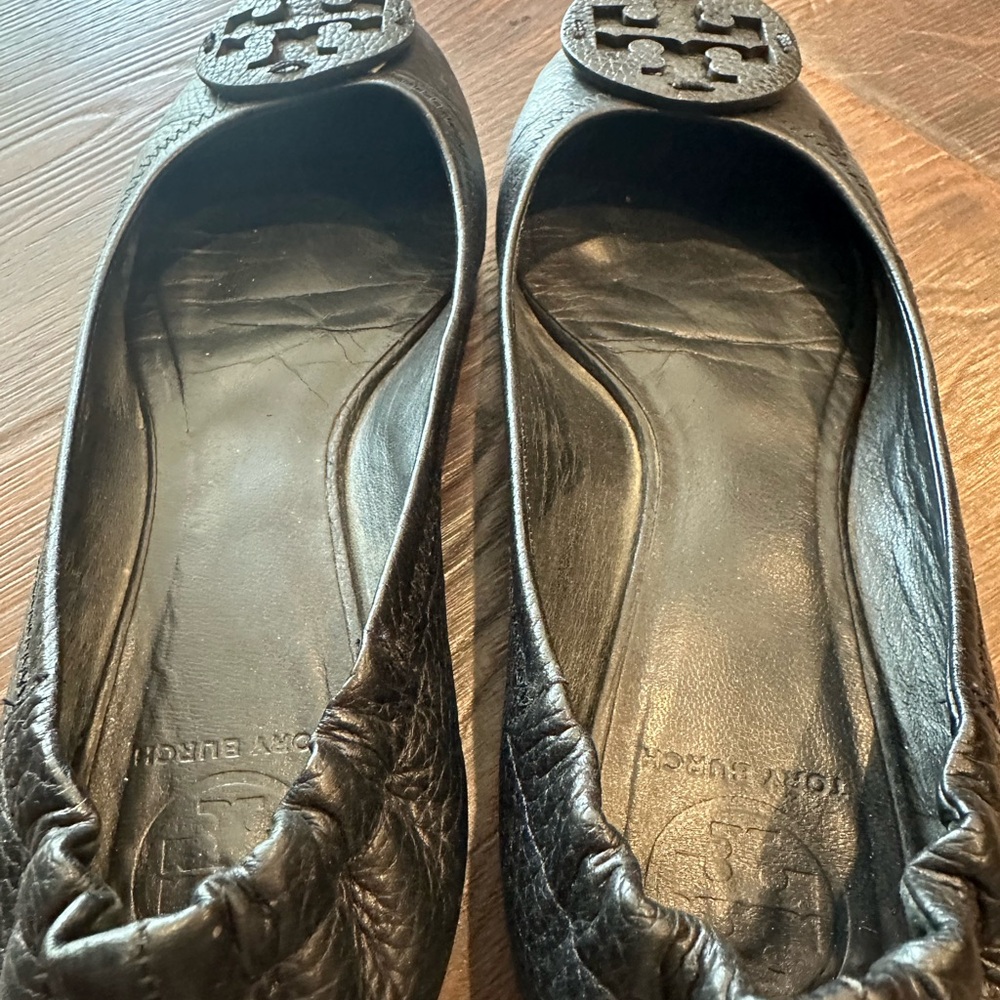 Tory Burch Dark Leather Loafers